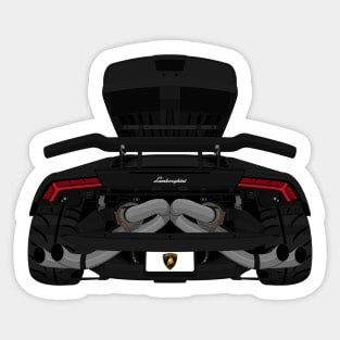 HURACAN BLACK Sticker